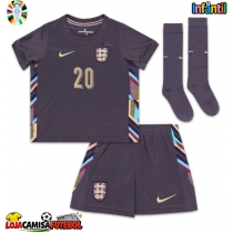 Camisa de Futebol Inglaterra Jarrod Bowen #20 Equipamento Secundário Infantil Europeu 2024 Manga Curta (+ Calças curtas)